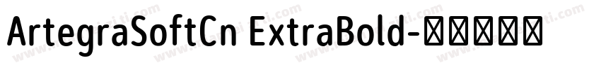 ArtegraSoftCn ExtraBold字体转换